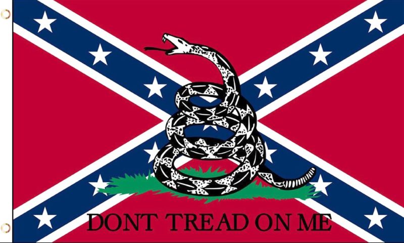 Don't Tread On Me Rebel Flag, Gadsden Flag, Confederate Flag, Snake Flag, Rebel Snake Flag, Don't Tread On Me Flag, Confederate Flag with Snake