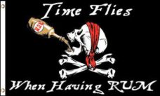 Pirate Time Flies When Having Rum Flag, Pirate Flags, Rum Flag, Time Flies Flag, Having Rum Flag