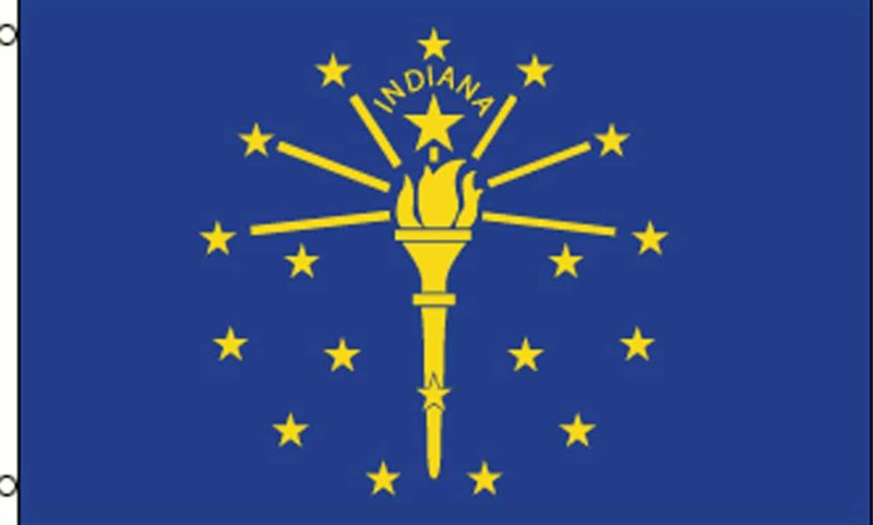 Indiana State Flag, State Flags, Indiana Flag, Indiana State
